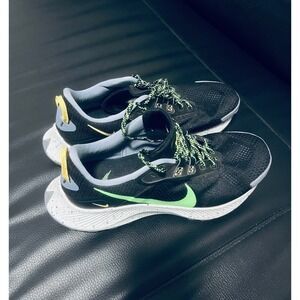 Nike Air Zoom Pegasus Trail 3 Men's Running Shoes Black Neon Green